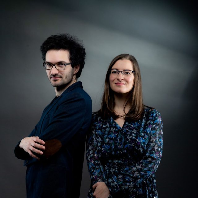 Martin Brunner a Štěpánka Balcarová | foto: Khalil Baalbaki,  Český rozhlas,  Český rozhlas